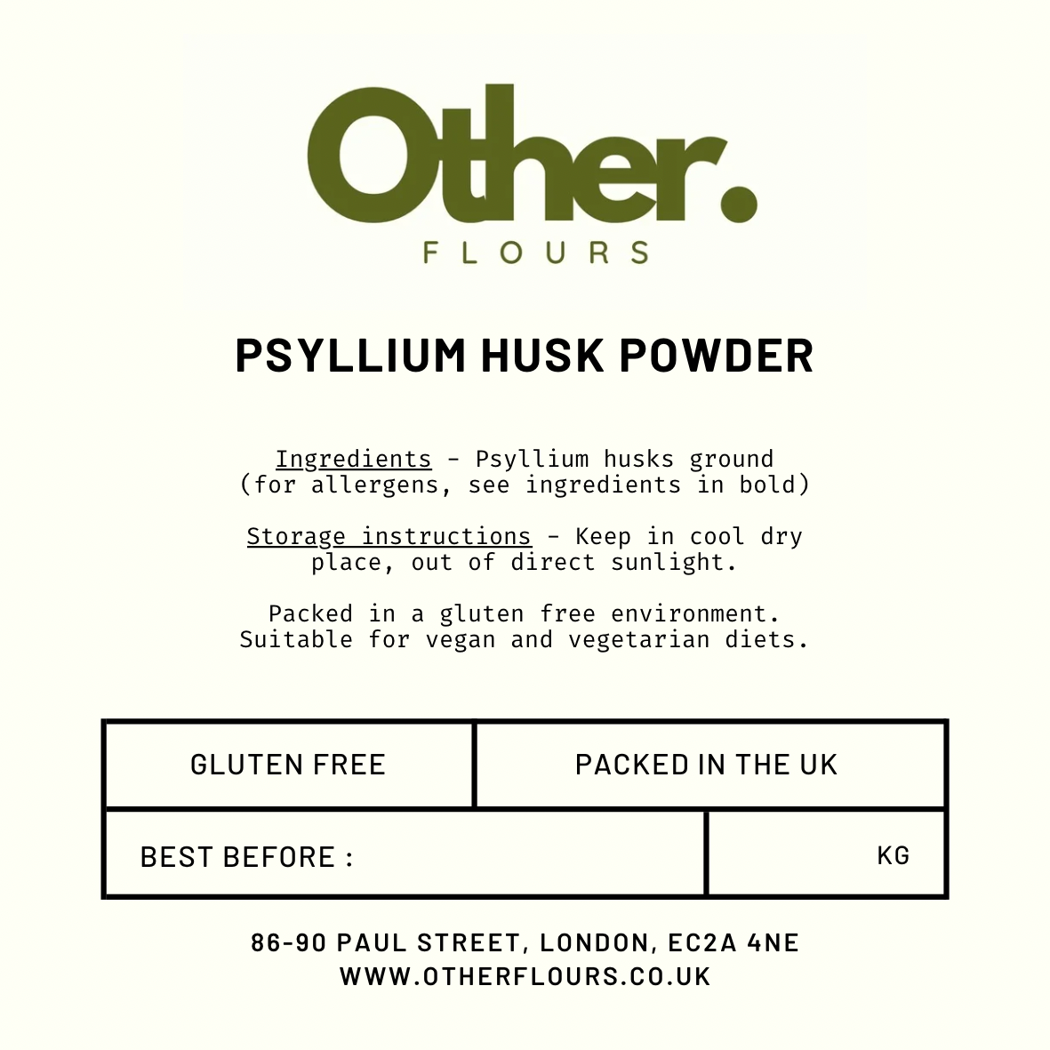 Psyllium husk powder