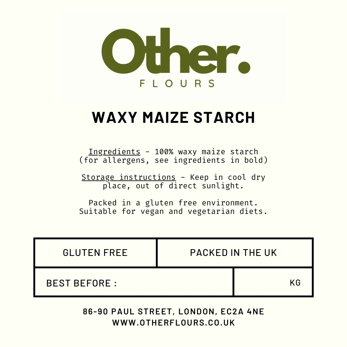 Waxy maize starch
